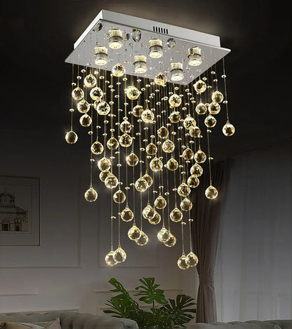 Modern Led Crystal Chandelier For Living Dining Room Luxury Kitchen Indoor Lighting Creative Home Decor Lamp K9 Cristal Lustre