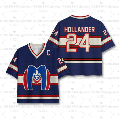 New Heated Rivalry Hockey Jersey Short Sleeve Tee Men's Women's Rozanov HOLLANDER T-shirt Unisex Tops