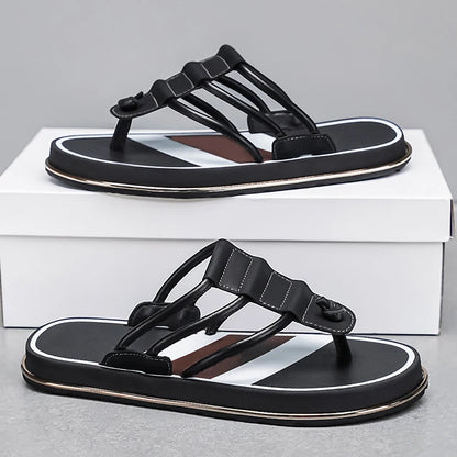 Stylish Summer Slippers for Men Outdoor Soft Sole Slides Leisure Walk Male Flip Flops Mens Casual Beach Shoes Sandals Sandalias