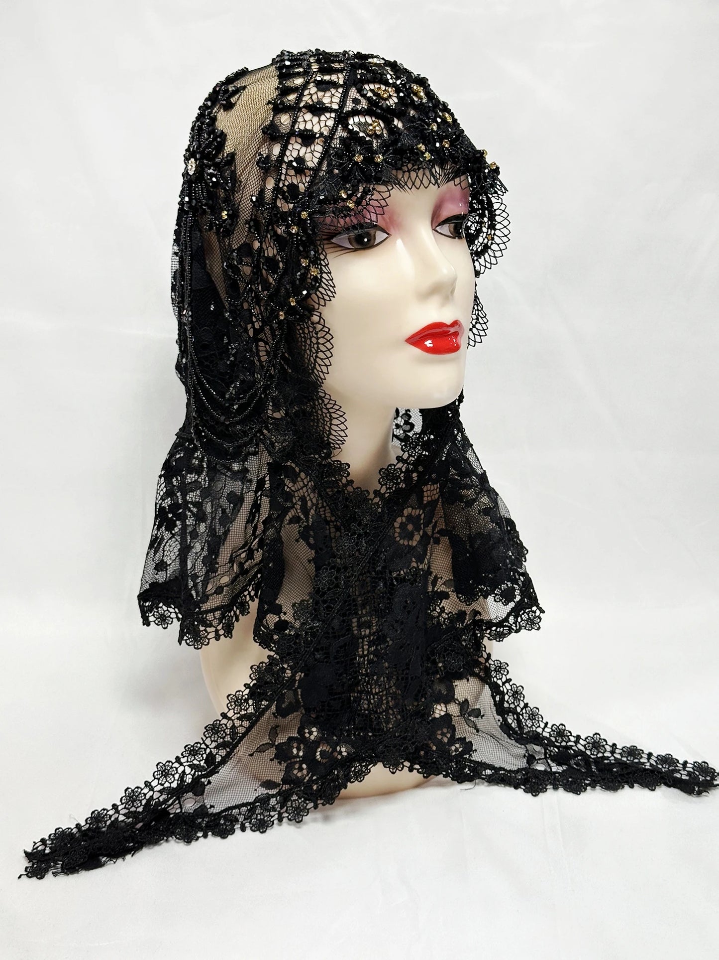 Latest High Quality Muslim Women Prayer Hat Lace Dubai Turban Cap Ready to Wear Hat Prayer Islam Saudi Arabia Lace Hijab