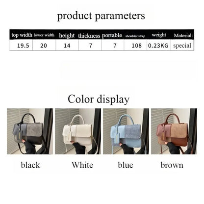 Elegant Women's Handbag Crossbody Shoulder Bag, Snap Closure Tote Bag, Everyday Accessory, Geometric Pattern, Fashion Lovers