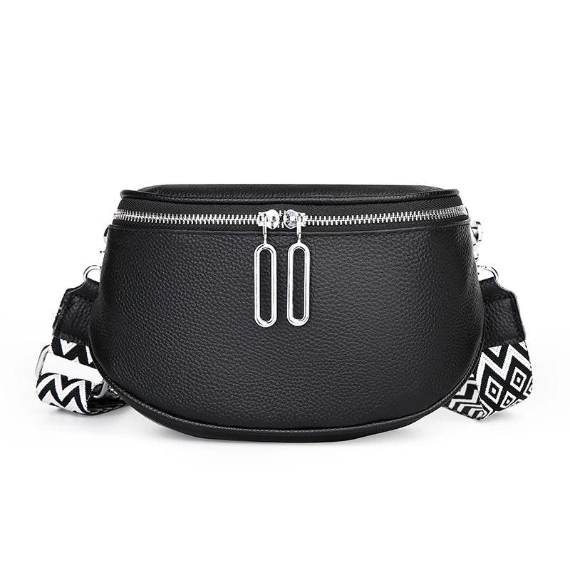 High Quality Cow Leather Women Shoulder Crossbody Bags 2023 Luxury Solid Genuine Leather Small Handbag Female Messenger Tote Sac