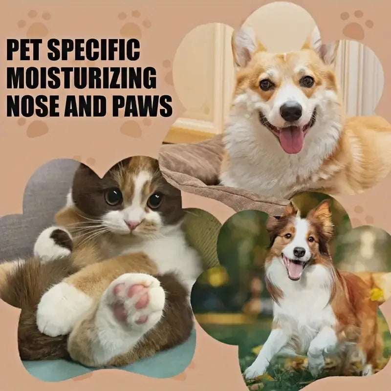 20g Dog Nose and Paw Balm Dog Paw Cream Cats Dogs Paw Protector Cream Pet Feet Moisturizer Pet Crack Feet Repair Pet Accessories