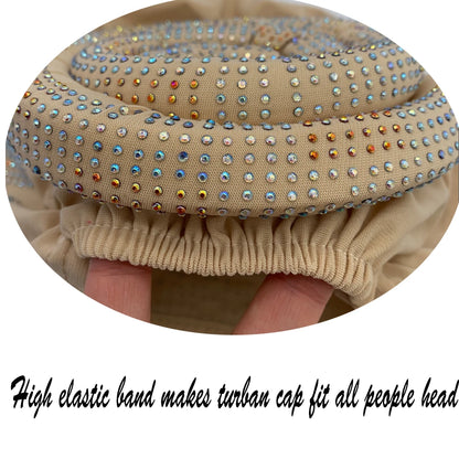 Summer Breathable Turban Cap for Women Muslim Under Scarf Cap African Lady Head Wraps Bonnet