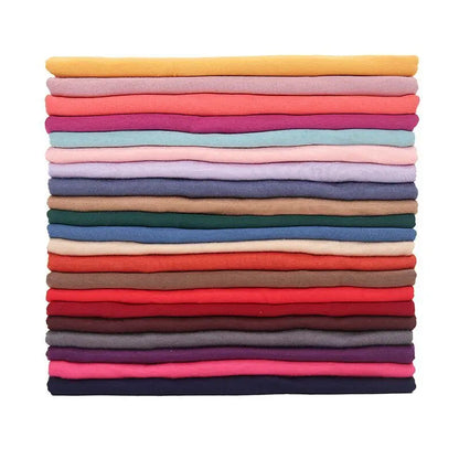 Ramadan Modal Cotton Jersey Hijabs For Woman Long Muslim Shawl Plain Soft Turban Niqab Head Wraps Scarf Women Hijab