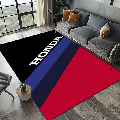 Racing Car H-HONDA HRC Motorcycle Carpet Rug for Living Room Bedroom Home Sofa Decoration,Kids Area Rug Non-slip Floor Mat Gift
