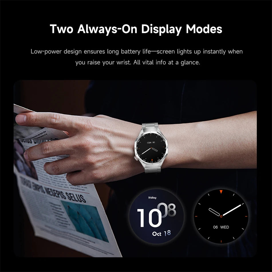 2026 New Global Version Watch 6 Pro GPS Smart Watch Men AMOLED Screen Sports Fitness Track Bluetooth Call Waterproof Smartwatch