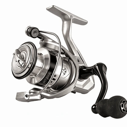Fisherman Metal Spool Spinning Reel 5.2/1 Gear Ratio Heavy Duty Bait Cast Reel Comfortable Smooth Fishing Reel Lake Fishing