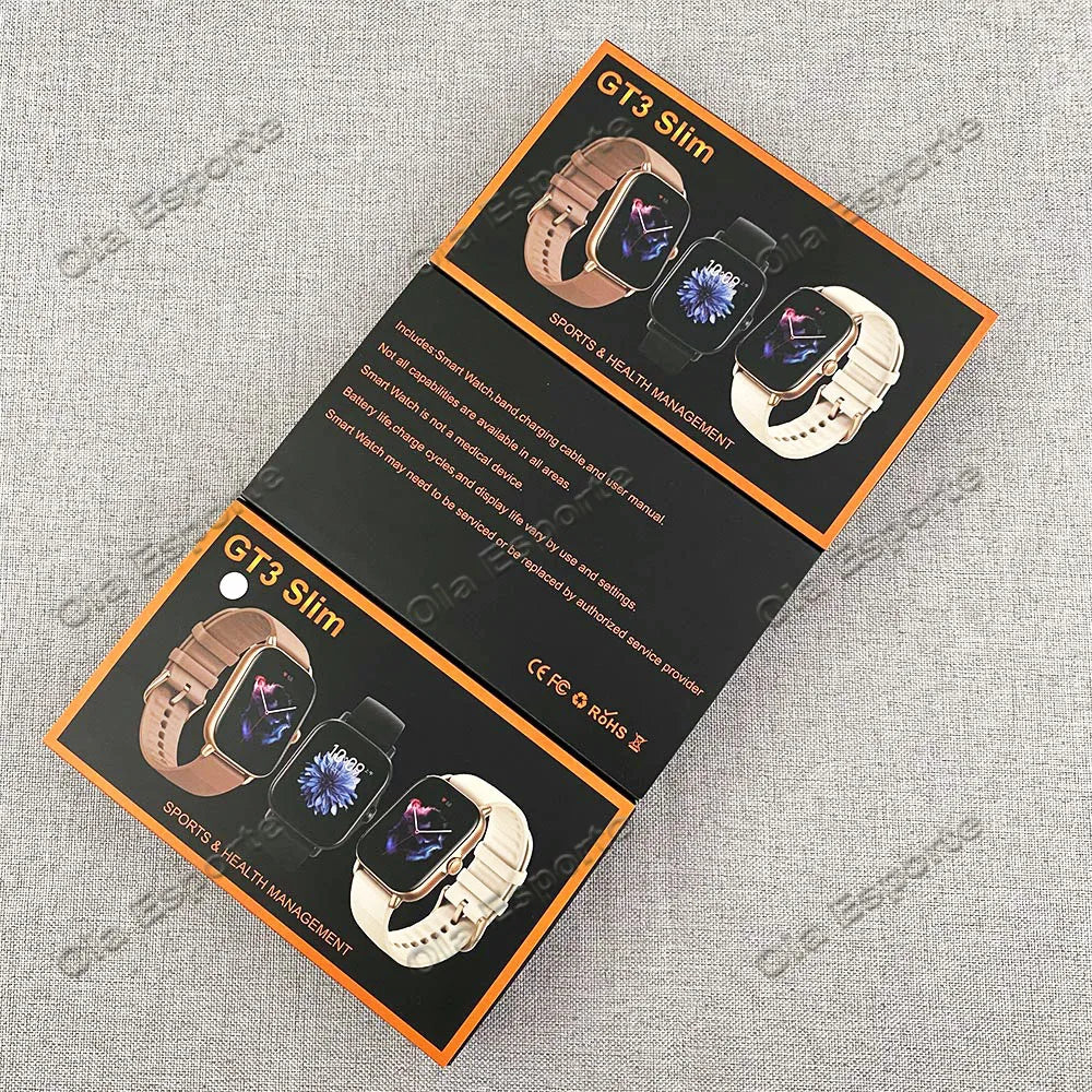 +2Pcs Smart Watch Women 2.01 Inch Voice Assistant Waterproof smarthwhatch Men Sport Smartwatch Fitness Tracler Bracelet 2024 New