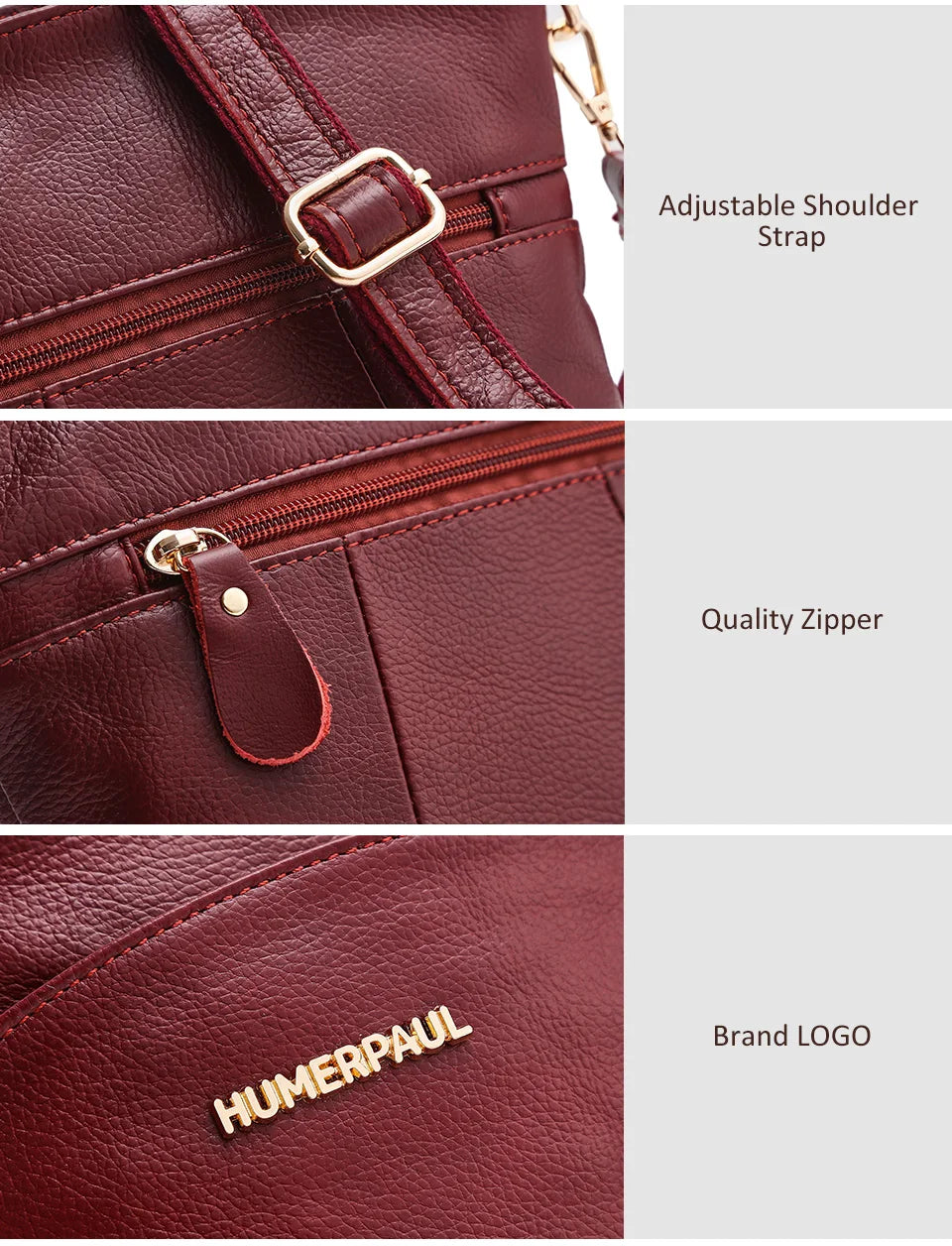 100% Genuine Leather Women Messenger Bags Casual Cell Phone Purse with Adjustable Strap Multiple Pockets Crossbody Shoulder Bag