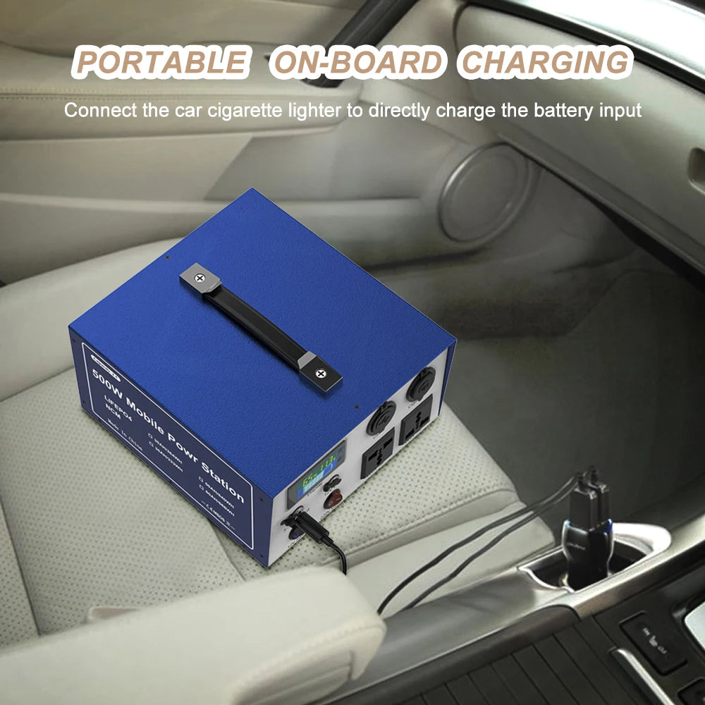 12v50AH Lifepo4 battery Portable power station 60AH Lithium Inverter 220V 500W For Outdoor Camping available mobile 30AH 25AH