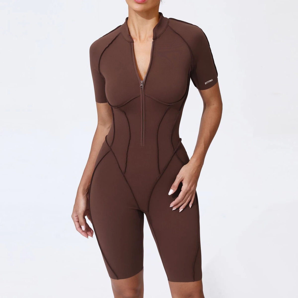 BetterMe Yoga Bodysuit  Women's Tracksuits Gym Zipper Jumpsuits Sports Workout High-intensity Fitness One-piece Tights Suit