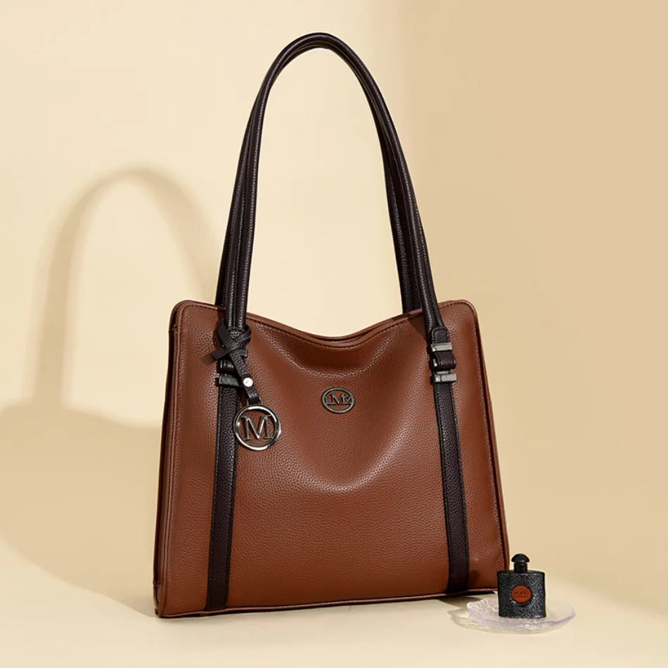 Soft Leather Luxury Handbags Women Bags Designer Shoulder Sac Ladies Large Capacity Top-Handle Bags Shopping Tote Bag Sac A Main