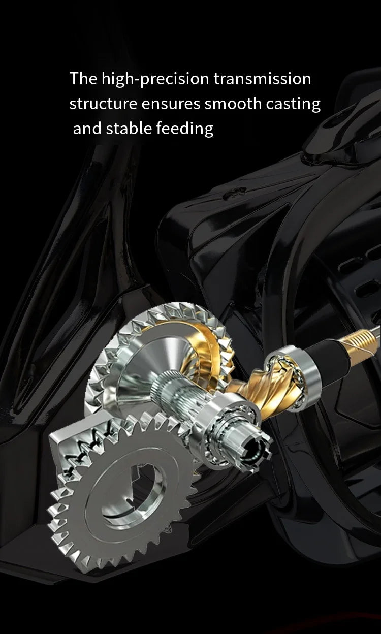 2026 New Spinning Fishing Reel All Metal 5.2:1 Speed ratio Max Drag 15KG Left/Right Interchangeable Suitable Any Body of Water