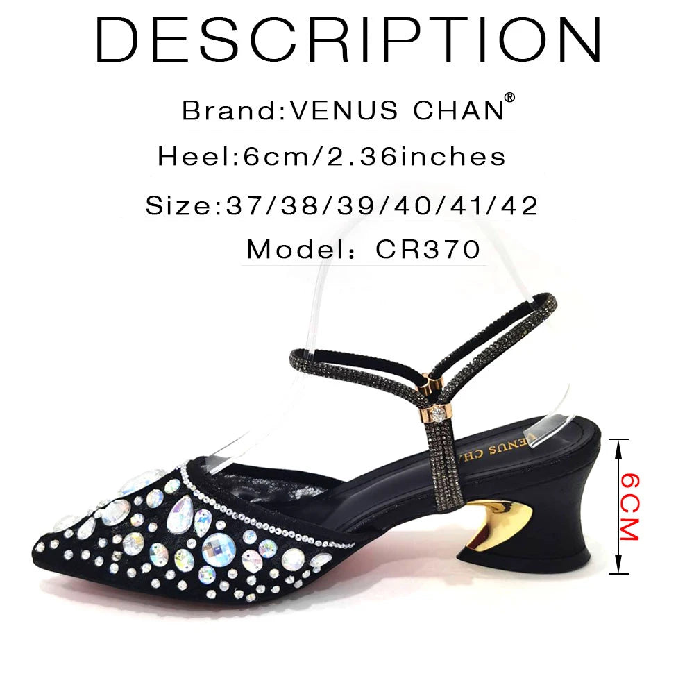 2023 New Italian Design Noble Dual-Purpose Three-Dimensional Bag And Ladies Heel Shoes Shiny Material For Nigeria Wedding Party