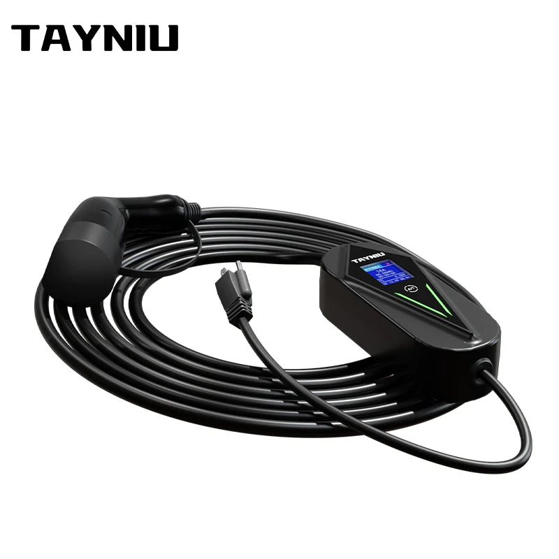 TAYSLA 3.5KW 16A Portable EV Charger NEMA 5-15 Plug TYPE1 SAE J1772 TYPE2 GB/T Electric Car Charger for BYD Geely EX2 Changan