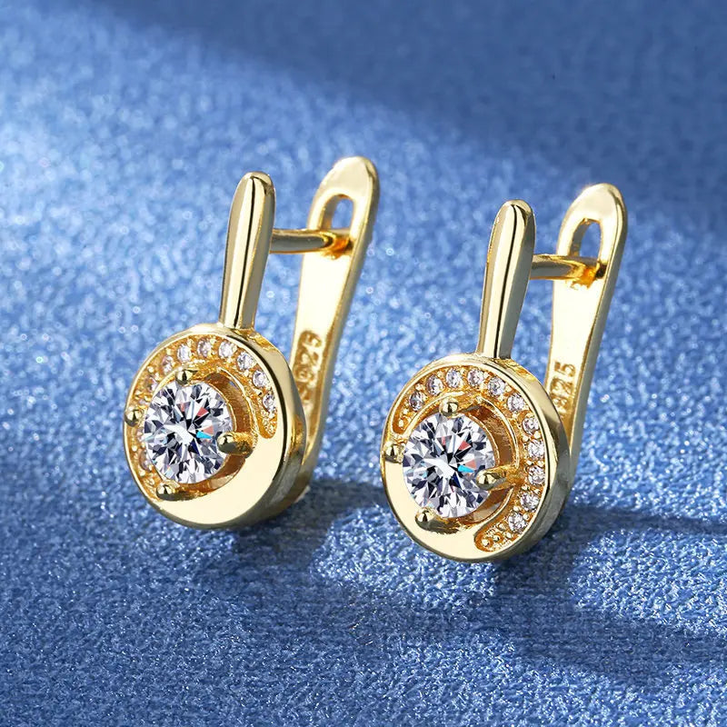 925 Silver Needle Princess Crystal Square Zircon Drop Earrings for Women Trendy Simplicity Jewelry Girl Sweet Gifts New
