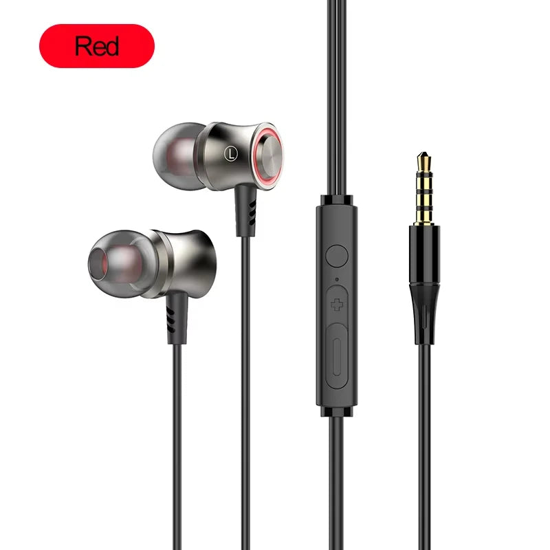 New Wired Headphones HiFi Surround Earphone Type C 3.5mm With Wire Control HD Mic Wired Earbuds For Samsung Galaxy S26 S25 S24