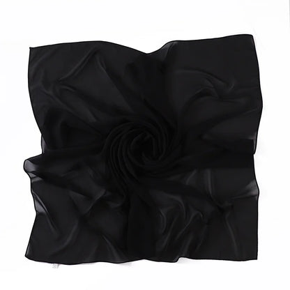 90*90CM Headwrap Heavy Chiffon Square Scarf Muslim Hijabs Women Underscarf Fashion Casual Plain Color Hijab