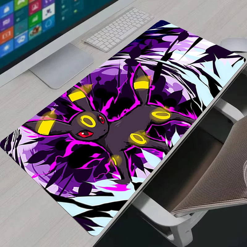 Mouse Pad PC Gaming Accessories Carpet Anime Keyboard Pads P-pokemon Umbreon Mousepad Laptop Mouse Pads Gamer Cabinet Desk Mat