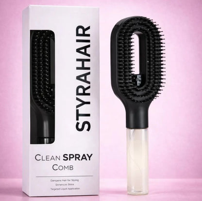 2 in 1 Spray Massage Comb Essential Oil Water Spray Bottle Anti Static Scalp Massager for Hair Detangling Daily Hair Care Salon