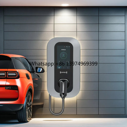 Custom 7KW 1Phase Home EV Car Charger Station New Condition 32A Custom Car Charger Compatible with Solar & Inverter