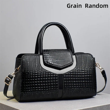 Fashionable Ladies Handbag Soft PU Leather Polyester Lining Zipper Closure Shoulder Bag Essential for Commuting Mothers Day Gift