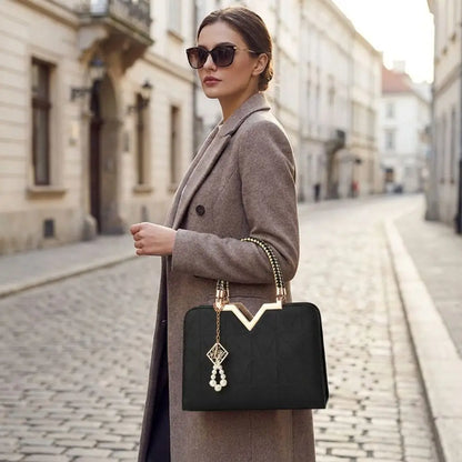 Luxury PU Leather Ladies Hand Bags Large Capacity Casual Versatile Tote Female Handbag Messenger Bags Travel