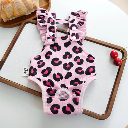 BXX Pet Apparel Happy Puppy Small Dog Outdoor Casual Breathable Soft Fabric Feife Physiological Pants