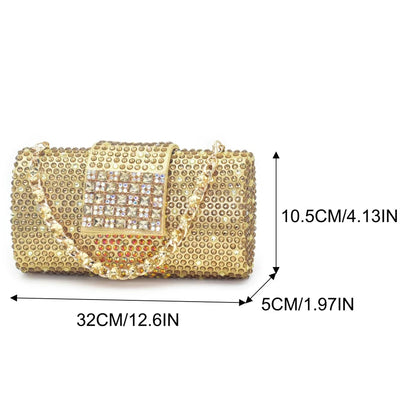 New Arrival Women Shoes and Bags To Match Set Nigeria Party African Matching Shoes and Bags Decorated with Rhinestone
