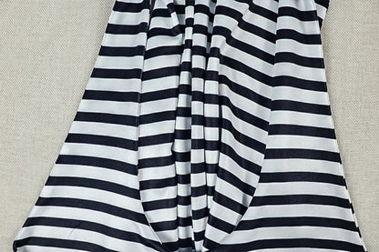 FLARORA Fashion Striped Print Jumpsuits Women Sexy Halter Swinging Collar Sleeveless Backless Skinny Street Clubwear Overalls