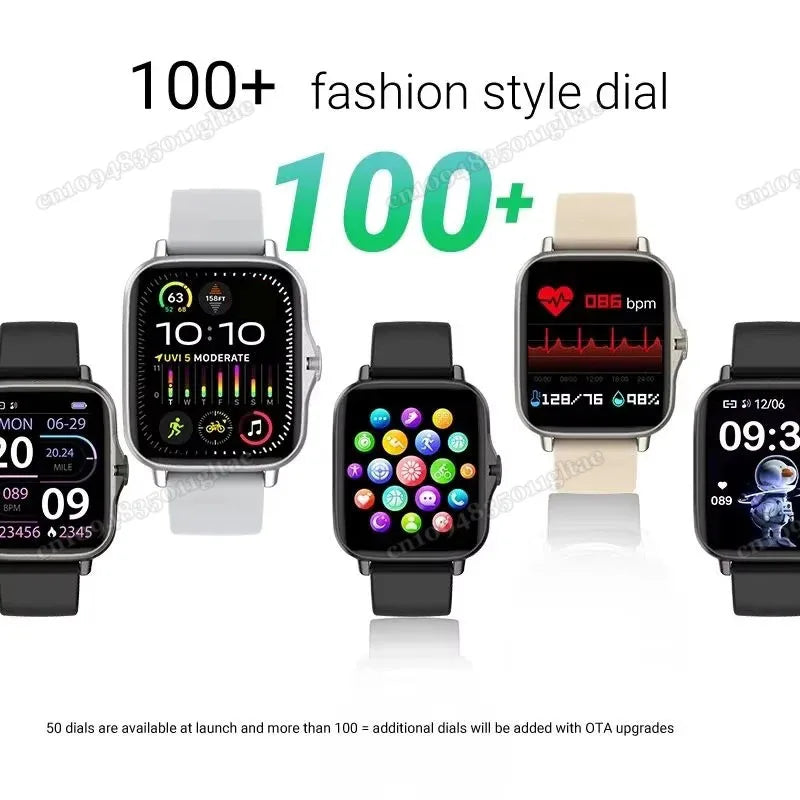 2026 New Smart Watch Android Phone 1.44''Inch Color Screen Bluetooth Call Blood Oxygen/Pressure Monitoring Smart Watch Women Men