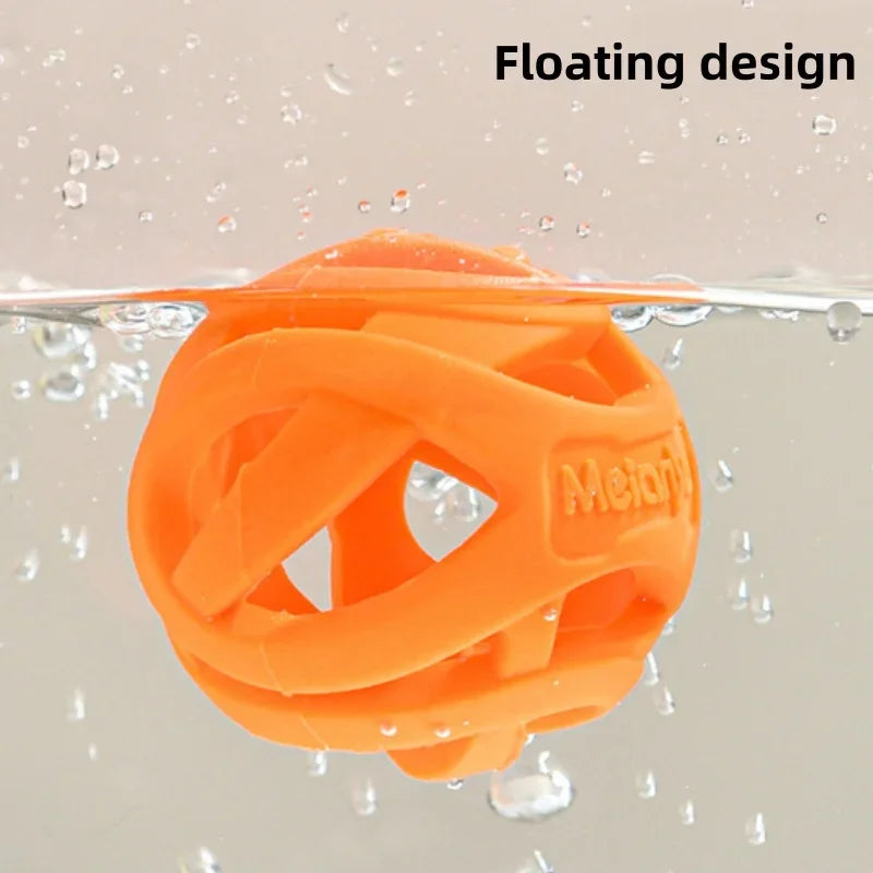 Floating Dog Chew Ball Indestructible Rubber Teeth Cleaning Molar Toy for Small-Medium Dogs Summer Pool Beach Water Play