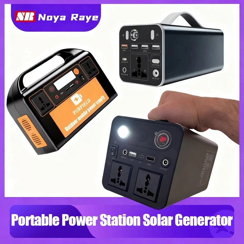 150W 300W 110V 220V Portable Power Station Solar Generator 45Ah 84Ah Power Station Emergency Power Bank for Home Camping