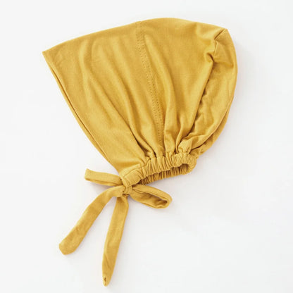 82 Colors Tie-Back Undercaps Fashion Women's Inner Hijab Muslim Cap Bonnet Plain Islamic Cotton Spandex Jersey DEW Underscarf