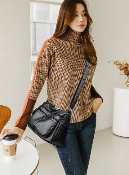High Quality Genuine Leather Ladies Bags Fashion Purses And Handbags Famous Designer Crossbody Shoulder Bag For Women Sac A Main