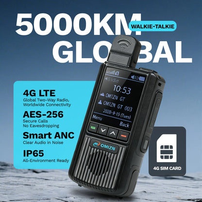 OMIZN Walkie Talkie 4G Global Signal Professional Radios Camping Long Range Radio Portable Walkie Talkies Hiking and Camping G2