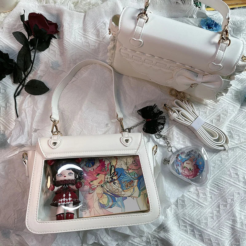 Sweet Ita Bag 2026 Elegant Lolita Bag Ladies Cute Girls Bow Crossbody Bag Popular JK Uniform Shoulder Bag Autumn Bolso Сумка