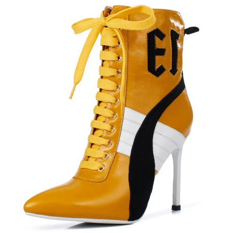 Olomm Handmade Women Winter Ankle Boots Cow Leather Sexy Thin High Heel Boots Pointed Toe Office Women Shoes US Size 3-9.5
