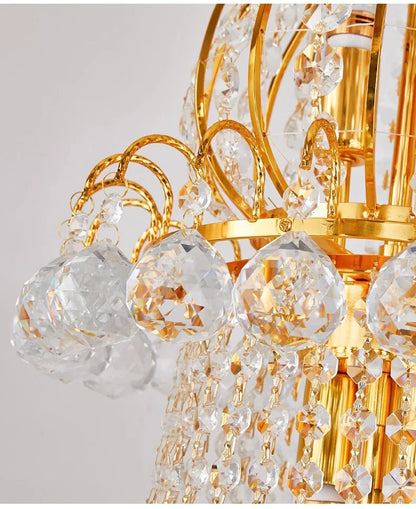 Luxury Crystal Chandeliers Home Decorate Ceiling Chandelier Lustre Duplex Loft Pendant Lights for Living Dining Room Żyrandol