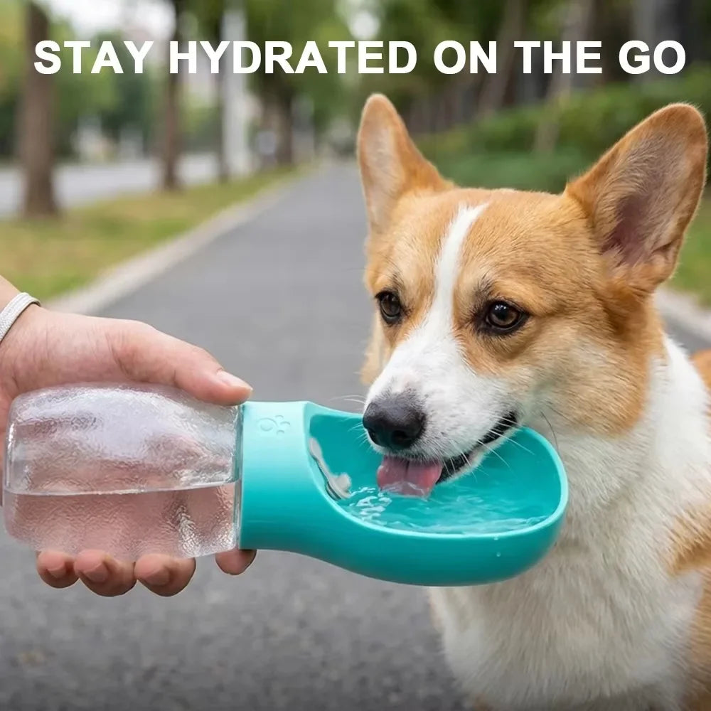 Portable Dog Water Bottle 300ml Leakproof Travel Pet Bowl for Small Large Dogs Hiking Outdoor Dispenser French Bulldog Supplies