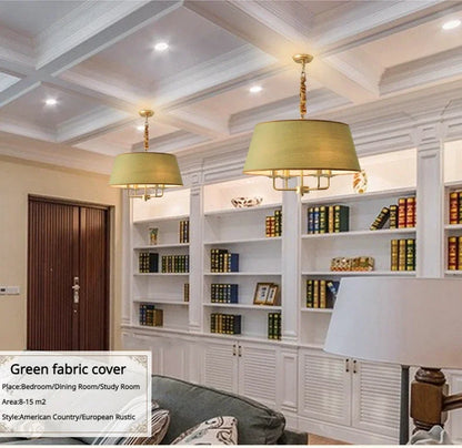 Modern Ceiling Chandeliers Stylish Simplicity Nordic Fabric Lampshade Living Room Dining Bedroom Home Decor Lightings Led Lights