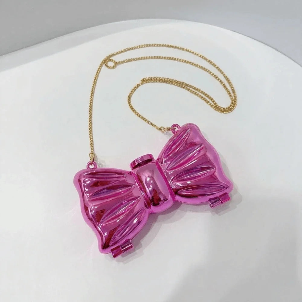 Acrylic Luxury Evening Bags Flower Shaped Single Shoulder Banquet Chain Bag Sparkling Handbag Mini Lipstick Bag Wedding Clutch