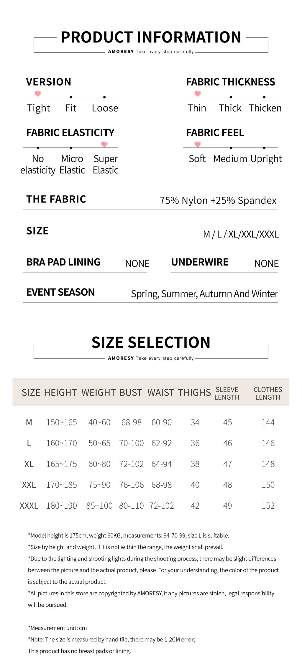 AMORESY satin Glossy Tights Long sleeved color blocked tight jumpsuit XClocKNYoung series Hot Spring Sports Yoga Tights
