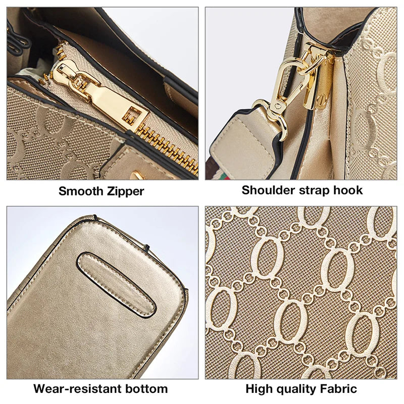 FOXER Cowhide Leather Women's Shoulder Bag Light Luxury Ladies Tote Bag Elegant Female Crossbody Bag Daily Commute Purse