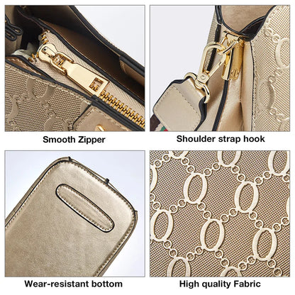 FOXER Cowhide Leather Women's Shoulder Bag Light Luxury Ladies Tote Bag Elegant Female Crossbody Bag Daily Commute Purse