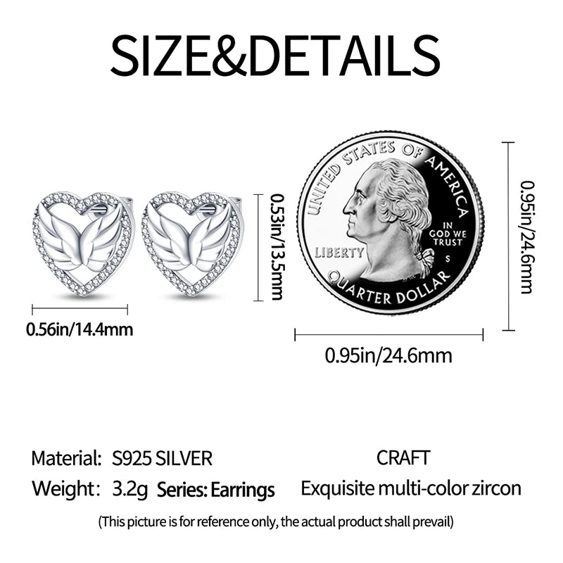 925 Sterling Silver Star Moon Heart Shape Earrings Jewelry Versatile Hoop Earrings For Women Jewelry Fine Birthday Party Gifts