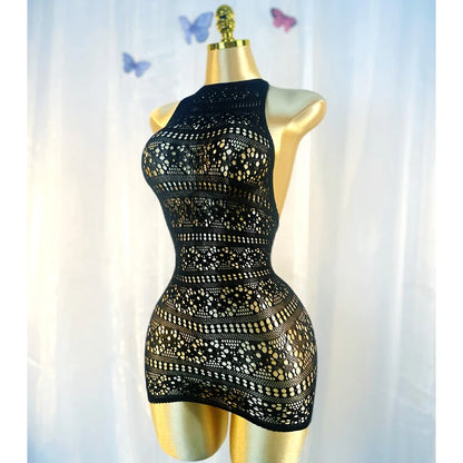 Sexy Cover Up Hollow Out Fishnet Dress without Bikini Summer Holiday DSH698