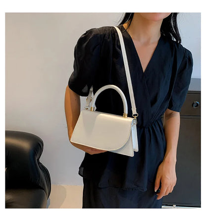 Texture Small Bag for Women, New Trend This Year Solid Color Crossbody Bag, Fashionable Hand-held Small Square Bags Trend