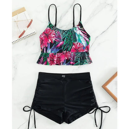 Summer Sexy Pink Swimsuits Tankini Set Female Two-piece Swimwear Beach Swim Wear Bathing Suits Pool Women's Swimming Suit 2026